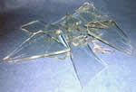 Fake broken glass